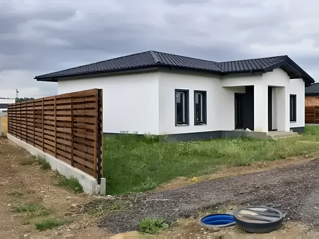 Casa vanzare cumparare Balotesti Ilfov fatada si gard