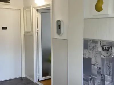 Hol cu oglinda mare garsoniera de inchiriere Brașov Brașov