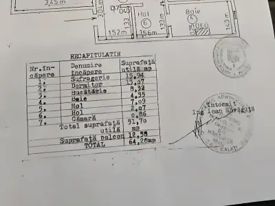 Proiect plan apartament de vanzare in Galati Galati