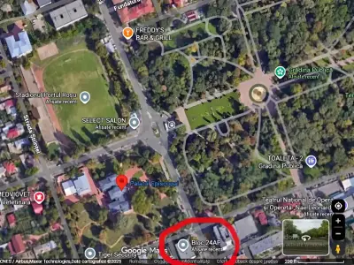 Harta locatie scoala apartament vanzare Galati Galati