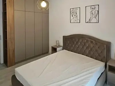 Apartament de inchiriere in Giroc Timis dormitor modern