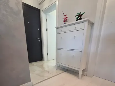 hol cu dulap alb si usa neagra vanzare cumparare apartament Iași Iași