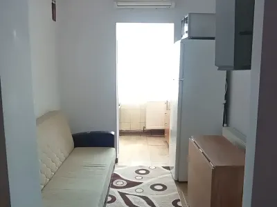 living cu frigider si canapea apartament inchiriere Iași Iași