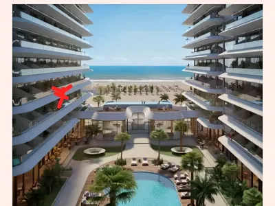 Vedere piscina garsoniera vanzare-cumparare Mamaia-Sat Constanta