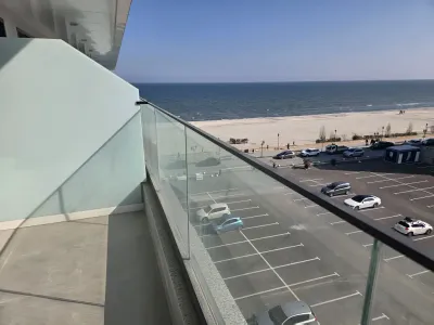 Balcon garsoniera cu vedere la plaja Mamaia-Sat Constanta