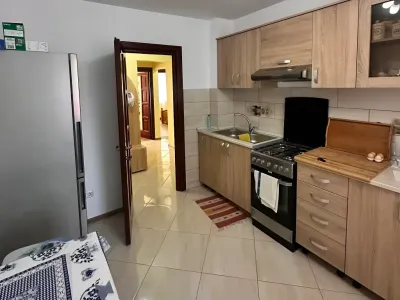 bucatarie utilata cu frigider apartament vanzare Roman Neamț