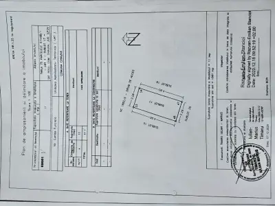 Plan cadastral garsoniera de vanzare in Rosu Ilfov