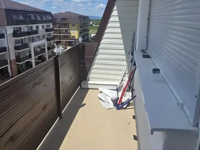 vedere de la balcon apartament vanzare cumparare Sânpetru Brașov