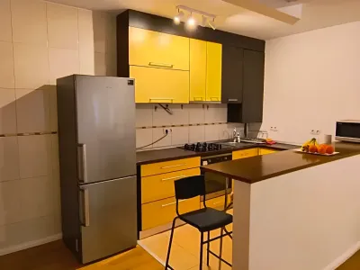 bucatarie moderna mobilata inchiriere apartament Sibiu Sibiu
