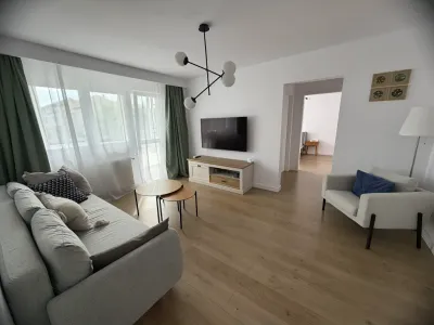 living mobilat cu televizor in apartament inchiriere Sibiu Sibiu