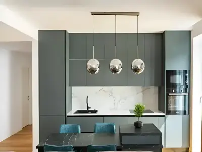 Bucatarie si zona de dining apartament vanzare Tunari Ilfov