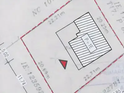 Plan cadastral casa de vanzare in Bragadiru Ilfov harta