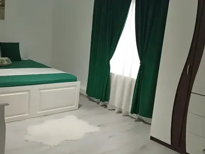 anexa dormitor cu perdele verzi casa vanzare cumparare Craiova Dolj