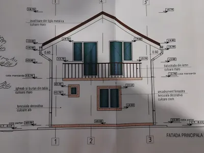Vanzare casa Crevedia Dambovita schita proiect casa