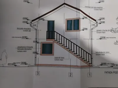 Casa de vanzare in Crevedia Dambovita plan arhitectural