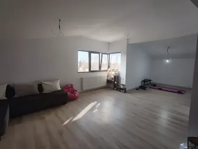 zona de relaxare cu canapea si scaun casa vanzare Jilava Ilfov