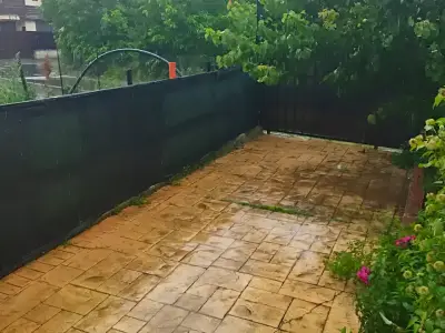 Terasa si curte amenajata casa de vanzare in Otopeni Ilfov