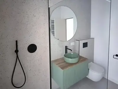 Baie cu dus in casa de vanzare moderna in Voluntari Ilfov