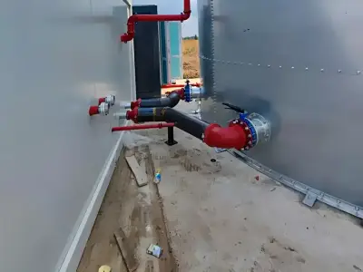 Detaliu tehnic instalatii hala de vanzare in Chitila Ilfov