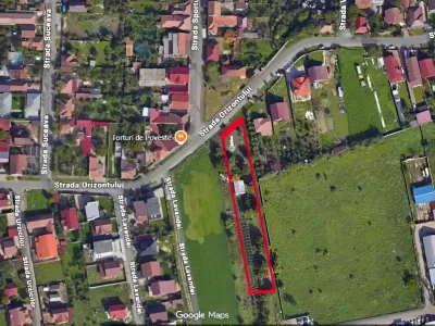 vanzare cumparare teren Arad Arad vedere satelit localizare
