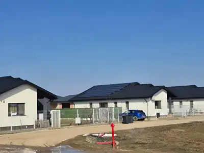 Teren de vanzare Balotești Ilfov case cu panouri solare