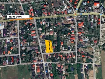 teren vanzare cumparare zona rezidentiala Balotești Ilfov