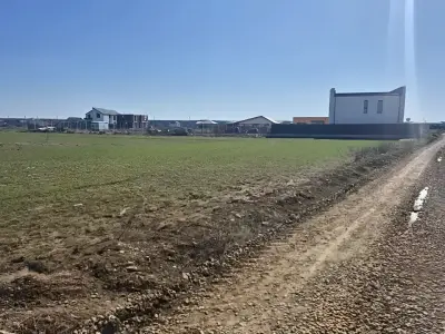 Teren intravilan vanzare Balotești Ilfov drum acces camp