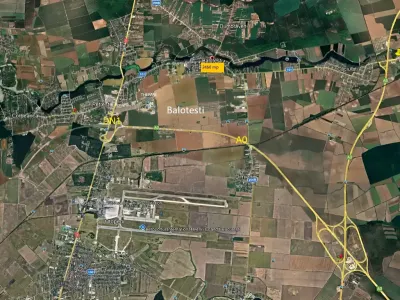 localizare satelit teren vanzare cumparare Balotești Ilfov