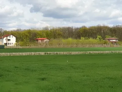 Teren intravilan vanzare cumparare Balotești Ilfov vedere casa