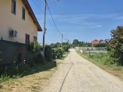 teren vanzare cumparare Balotești Ilfov strada langa case