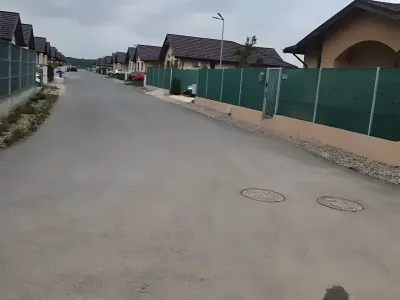 vanzare cumparare teren Balotești Ilfov strada si cladiri