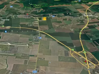 Harta amplasament teren vanzare cumparare Balotești Ilfov