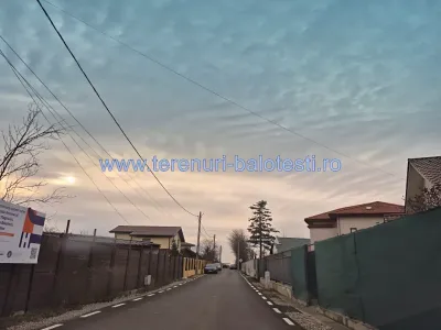 Vanzare teren cu gard stradal Balotesti Ilfov