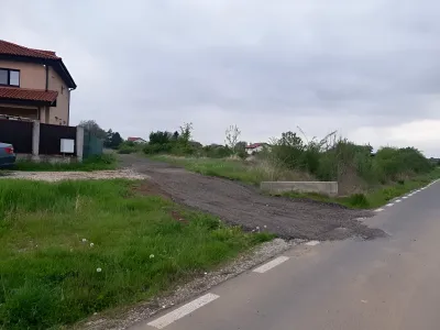 Teren de vanzare in Balotesti Ilfov drum langa casa masina