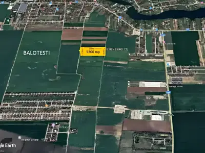 Harta rafinarie petrol langa teren in Balotești Ilfov