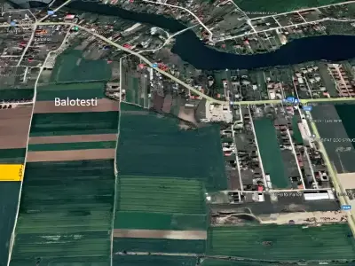 Harta satelit Balotesti Ilfov teren de vanzare-cumparare