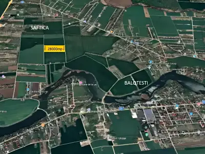 Teren de vanzare in Balotești Ilfov harta locatiei teren