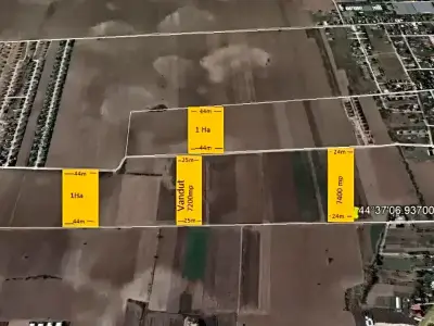 Harta satelit locatie teren de vanzare-cumparare Balotești Ilfov