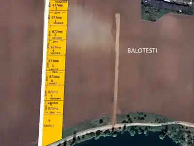 Localizare satelit teren vanzare cumparare Balotesti Ilfov