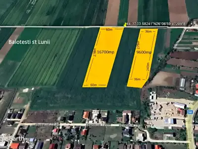 Amplasament teren de vanzare localizat in Balotesti Ilfov