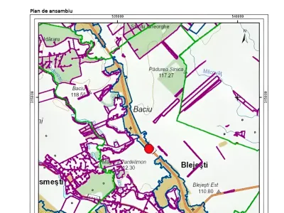 Plan cadastral teren vanzare cumparare Blejești Teleorman