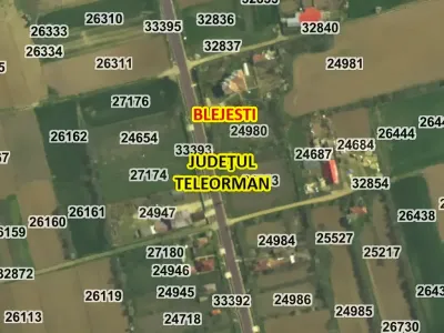 Amplasare casa pe teren vanzare cumparare Blejești Teleorman