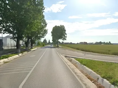 Drum asfaltat de acces pentru teren de vanzare Buftea Ilfov