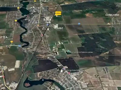 Vanzare-cumparare teren Buftea Ilfov vedere din satelit