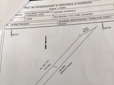 schita plan cadastral teren vanzare cumparare Buzău Buzău