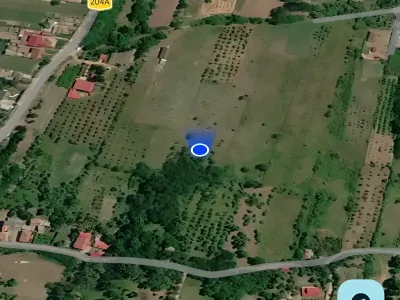 localizare pe harta satelit teren vanzare Ciofrângeni Argeș