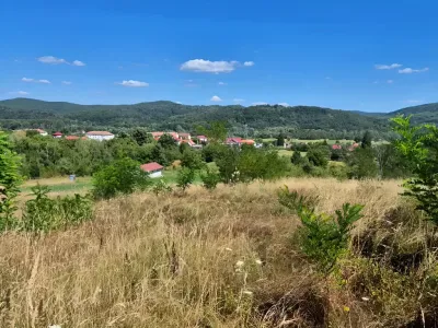vedere panoramica teren intravilan vanzare Ciofrângeni Argeș