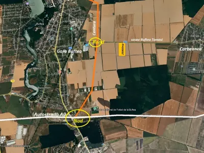 teren vanzare cumparare Corbeanca Ilfov harta satelit zona