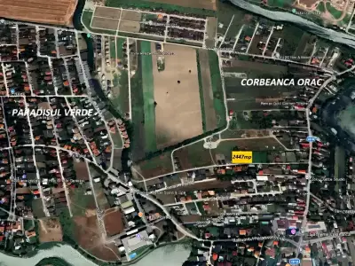 Harta orasului Corbeanca Ilfov teren de vanzare-cumparare