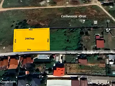 Harta amplasament teren de vanzare-cumparare Corbeanca Ilfov
